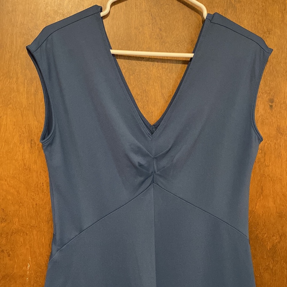 PATAGONIA dress. Blue / gray nylon and spandex stretch. Great for travel! Size M - Picture 6 of 6